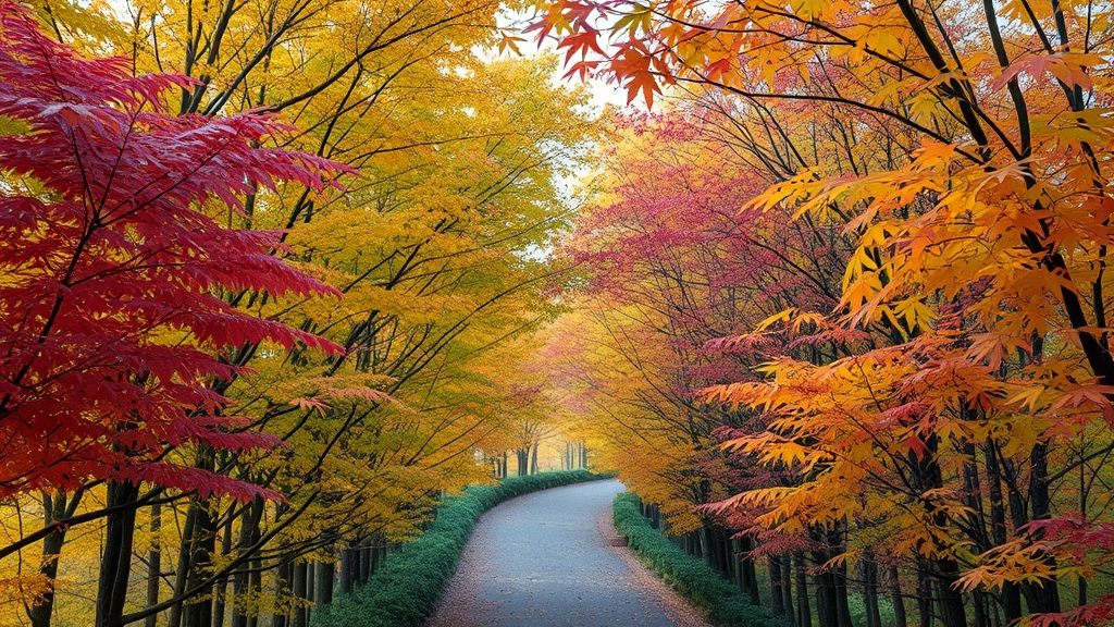 단풍 시기 및 절정 예측