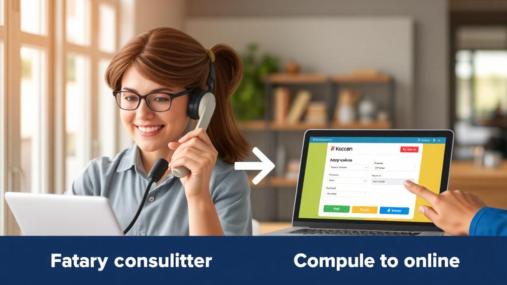 쿠첸 AS 신청 방법: 전화 vs 온라인 (realistic 스타일)