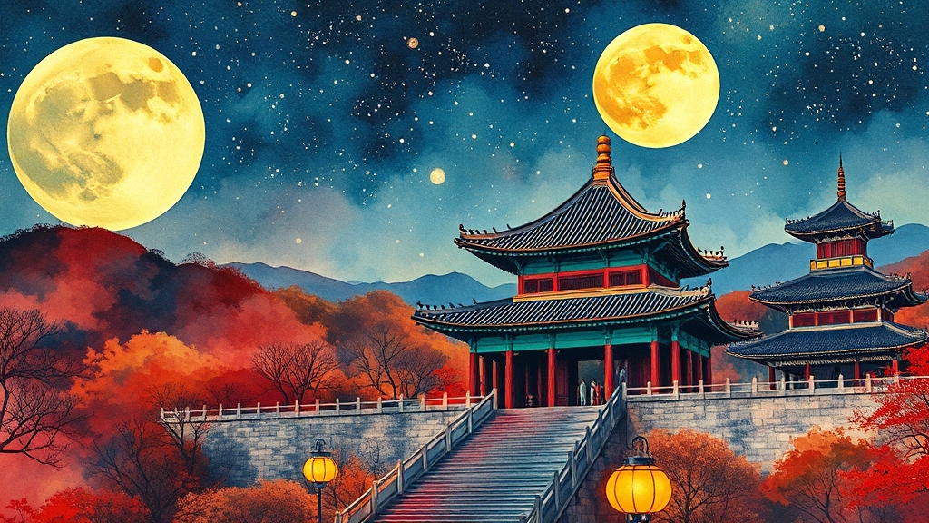 경주 핵심 관광지 (popart 스타일)