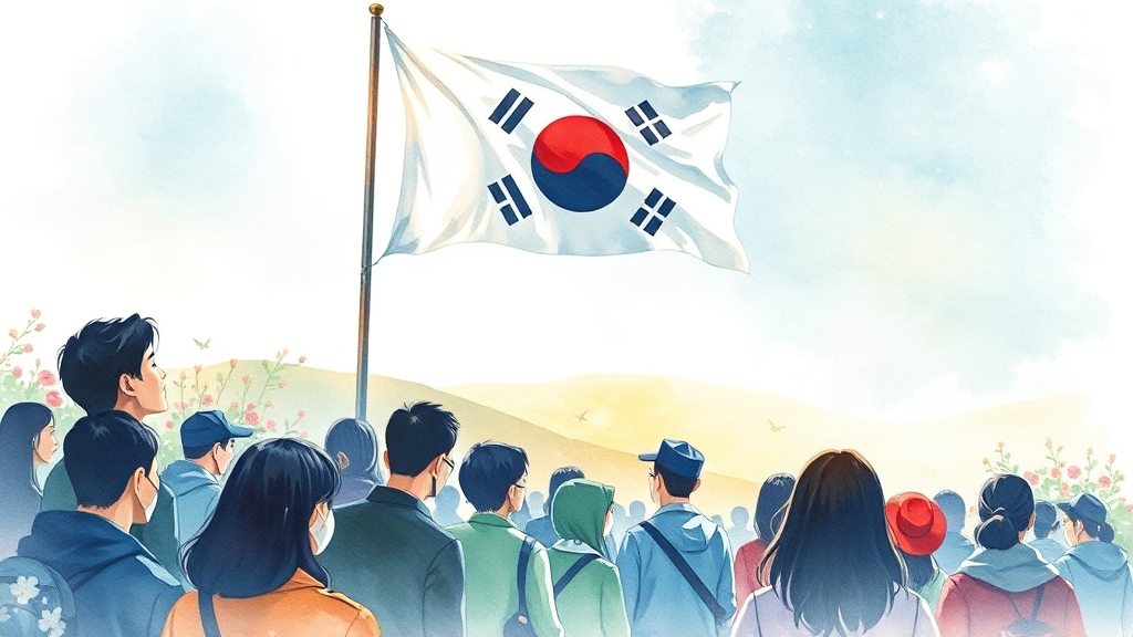 광복절 특별사면 배경 (watercolor 스타일)