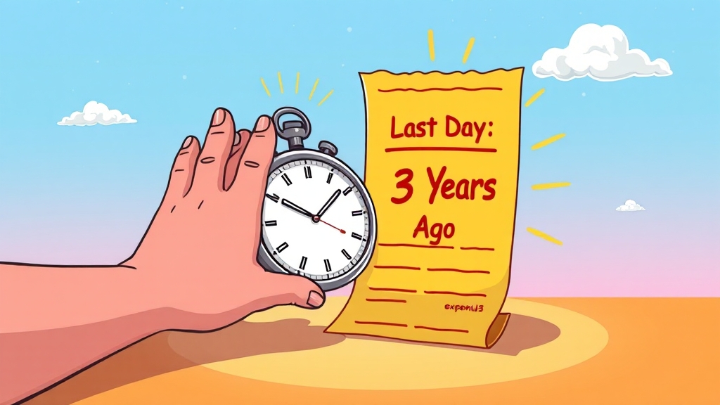 청구 기간, 놓치지 마세요! (cartoon 스타일)