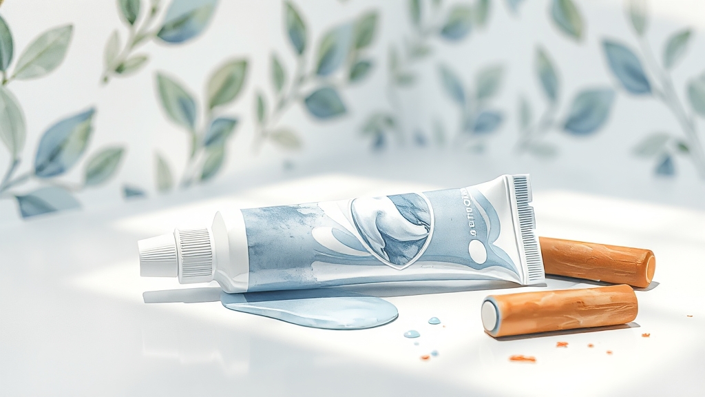 니코틴 치약, 뭐가 다를까? (watercolor 스타일)