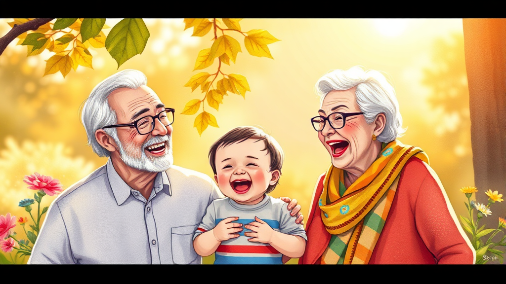 행복한 육아를 응원하며 (illustration 스타일)