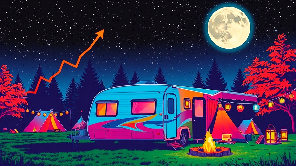 캠핑카 시장, 얼마나 성장했을까? (popart 스타일)