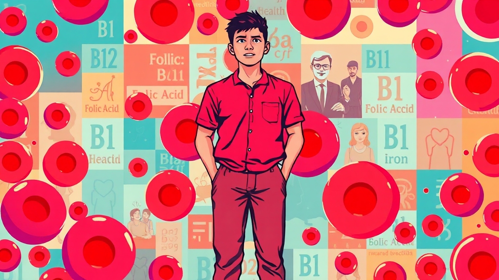 빈혈 종류별 특징 알아보기 (popart 스타일)