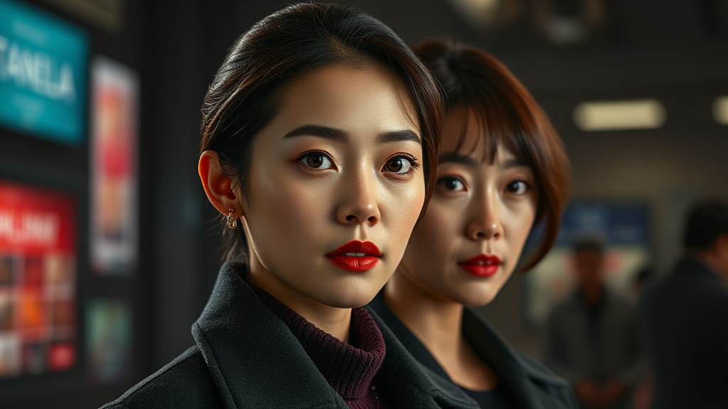 강주리, 첫 악역 도전 배경 (realistic 스타일)