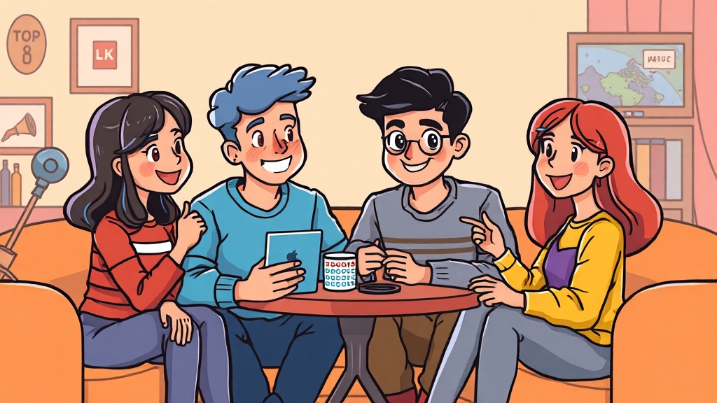 VPN & OTT 공유 플랫폼 활용 (cartoon 스타일)