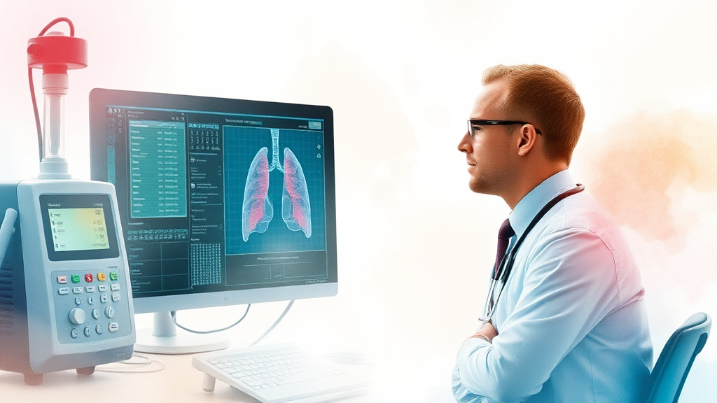 천식 진단 방법: 어떻게 알 수 있을까요? (watercolor 스타일)