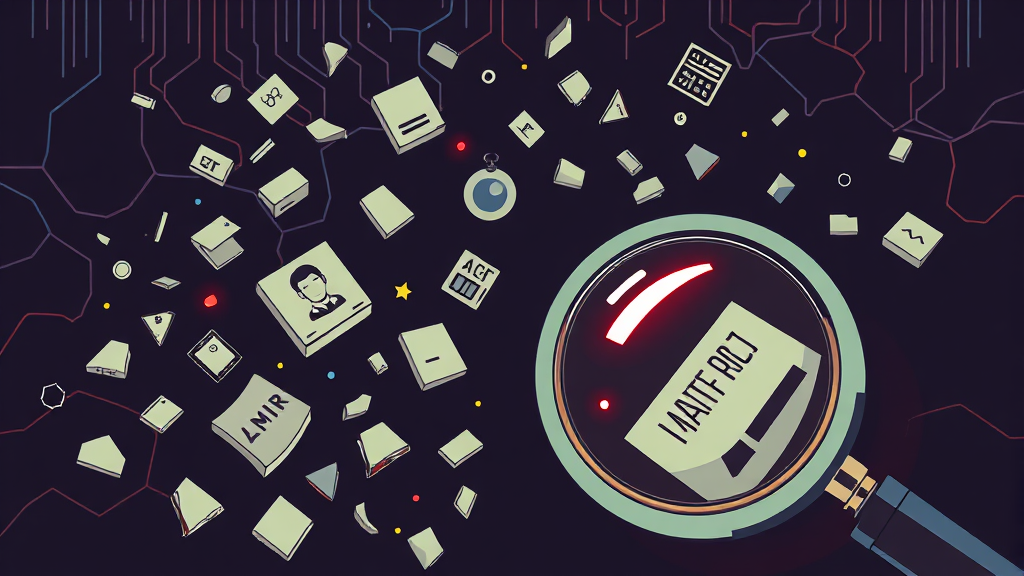 다크웹, 내 정보 확인 방법 (illustration 스타일)