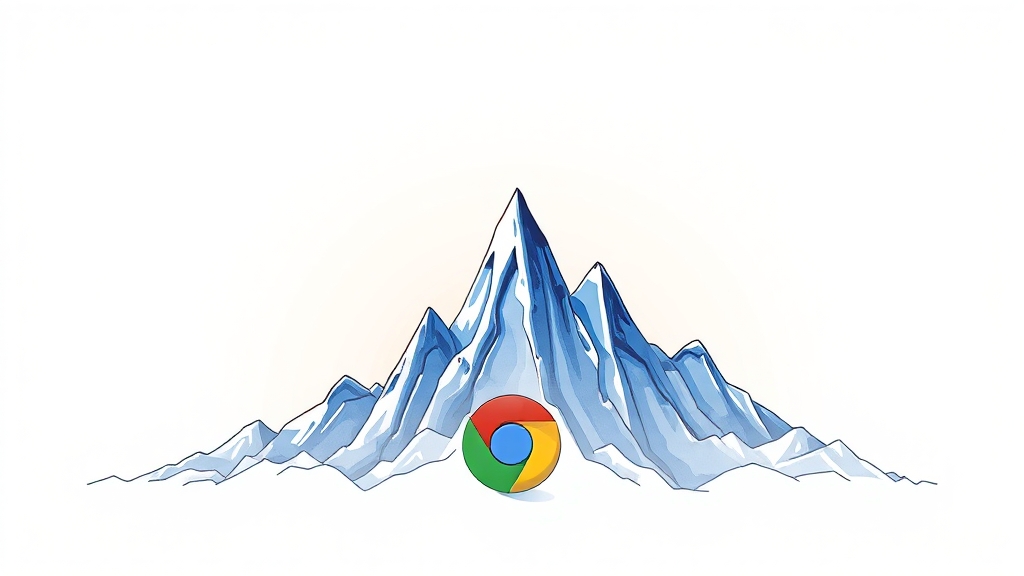 크롬 매각 불필요, 시장 영향은? (illustration 스타일)
