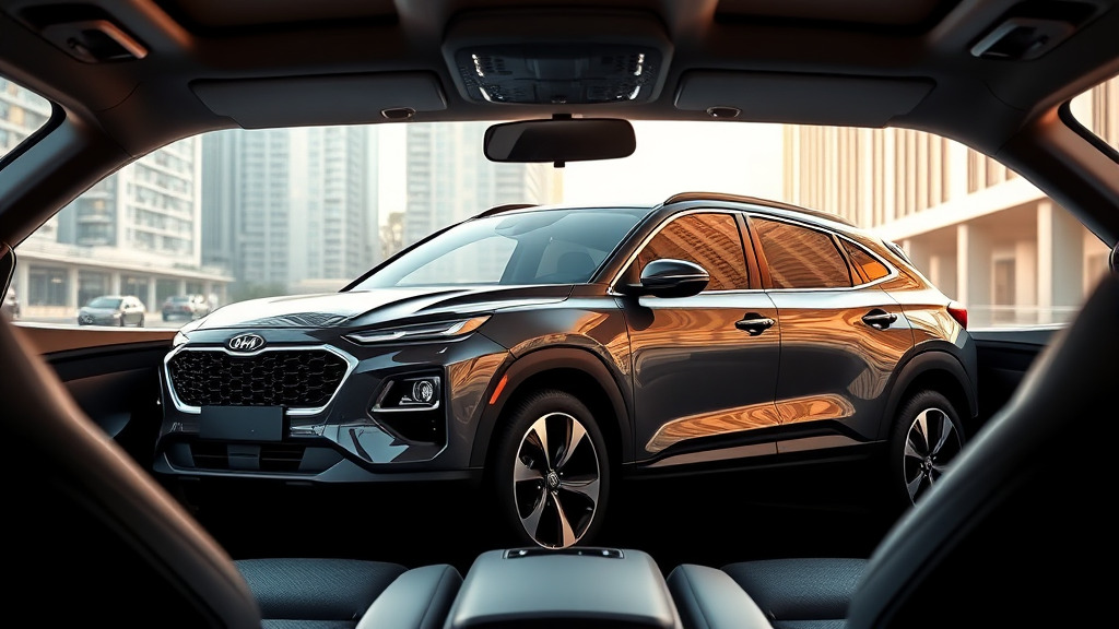 대형 SUV 비교 분석 (realistic 스타일)