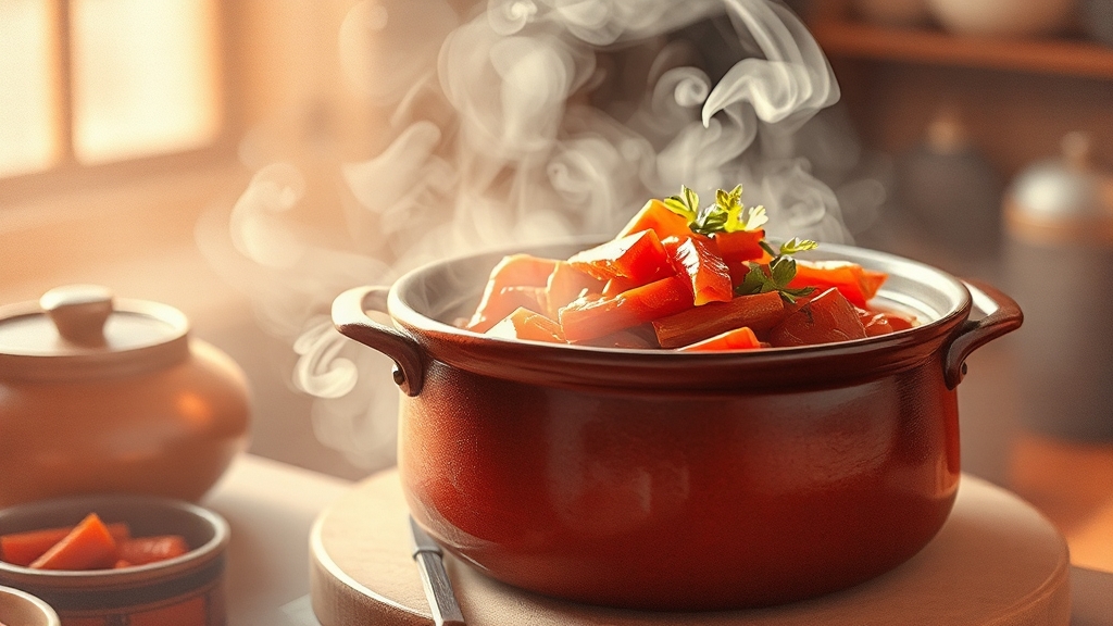 석박지 활용법: 다양한 요리 활용 (watercolor 스타일)