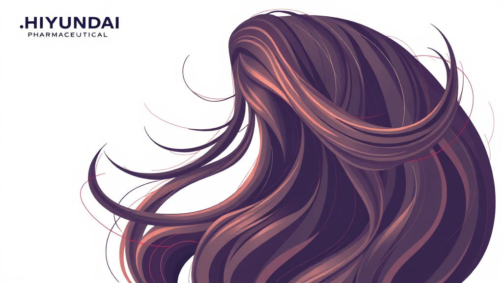 현대약품 탈모 치료제 라인업 (illustration 스타일)