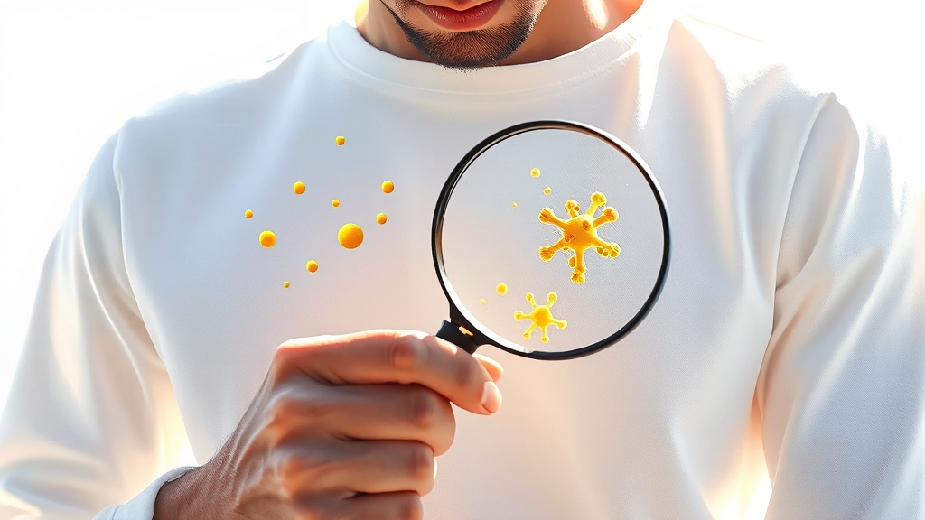 누런때 원인: 과학적 분석 (illustration 스타일)