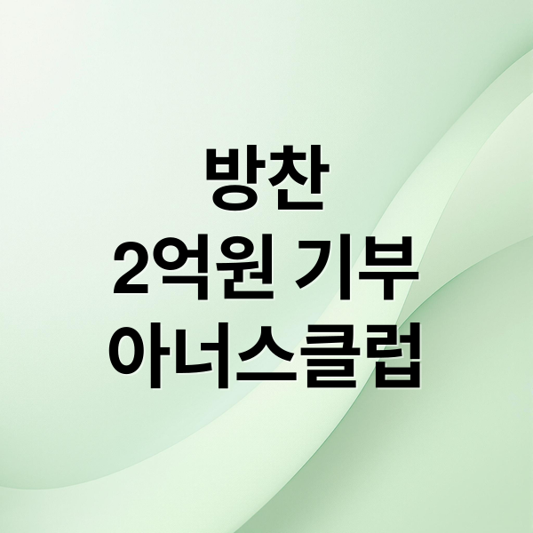 방찬
2억원 기부
아너스클럽 (스트레이키즈 방찬 2억 기부)