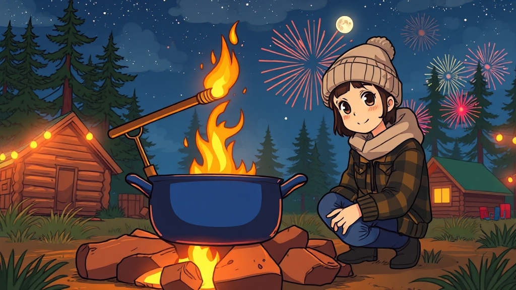 장작과 토치, 어떻게 사용할까요? (cartoon 스타일)