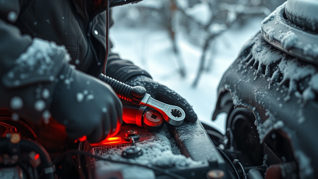 배터리 점검 및 관리법 (realistic 스타일)