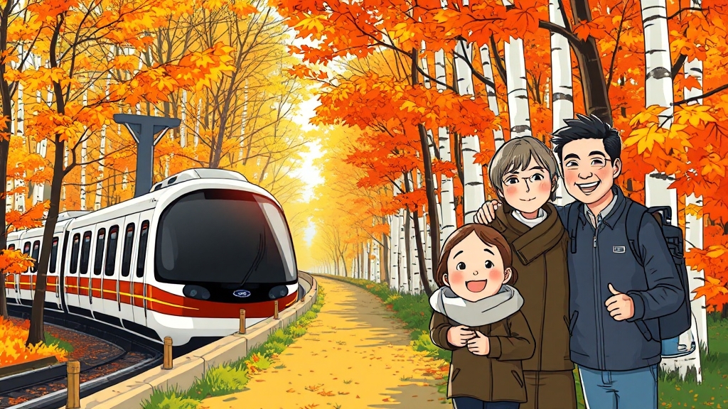주변 관광 코스 (cartoon 스타일)