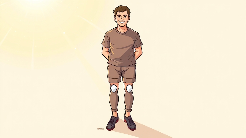 퇴행성 무릎 관절염, 조기 회복 (illustration 스타일)