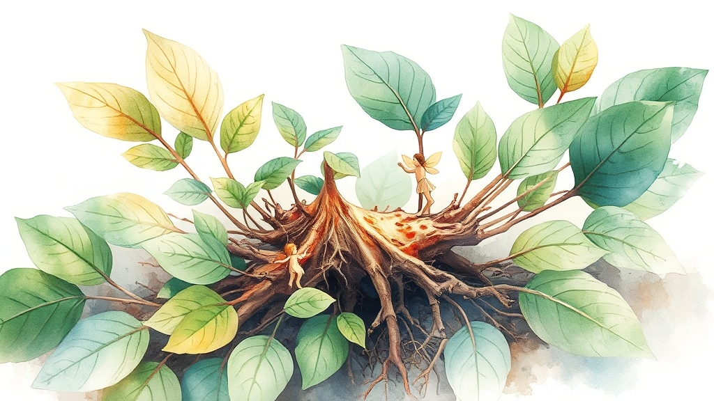 망개뿌리란? (watercolor 스타일)