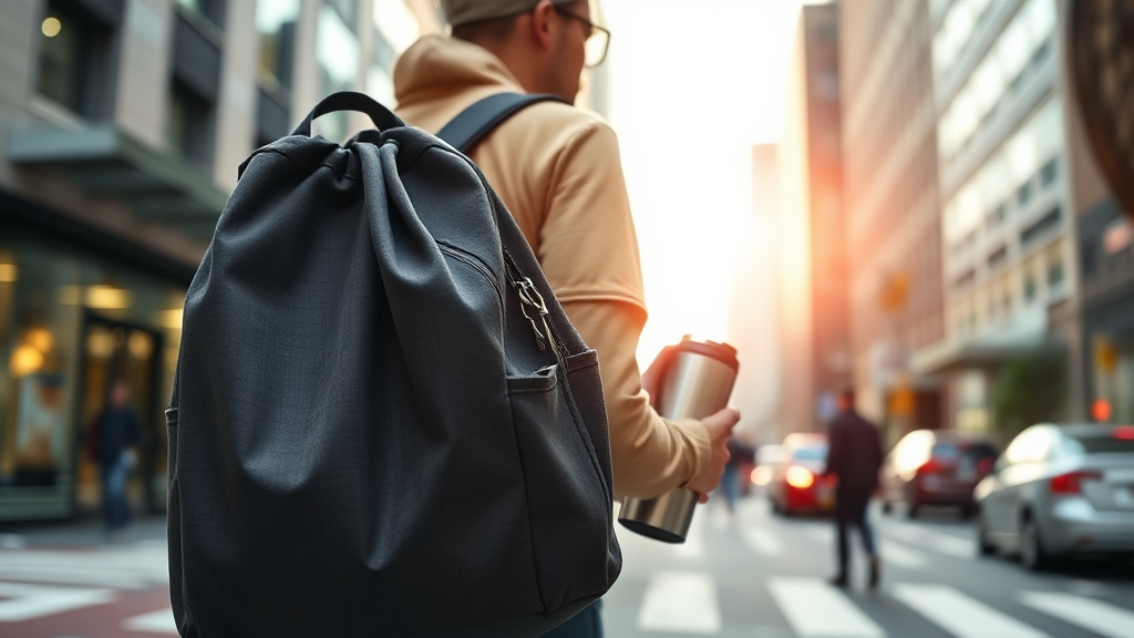 드로스트링백의 매력: 편리함과 스타일의 조화 (realistic 스타일)