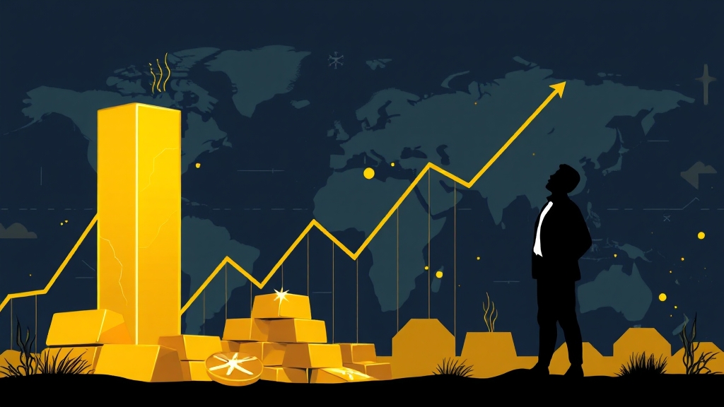 금값 상승 요인과 투자 기회 (illustration 스타일)