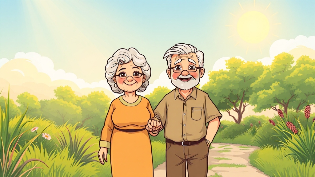 노인장기요양보험 vs 의료급여 (cartoon 스타일)