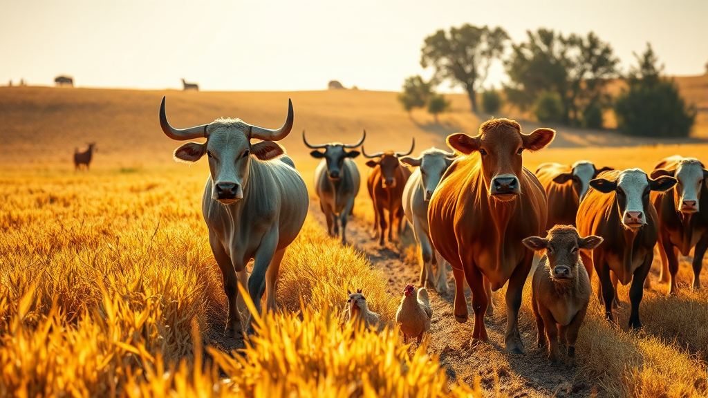 소띠 운세: 꾸준함이 결실을 맺는 해 (realistic 스타일)