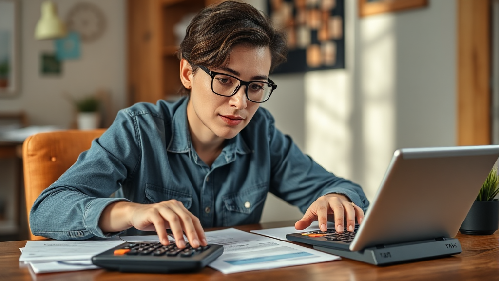 프리랜서 세금 종류 (realistic 스타일)