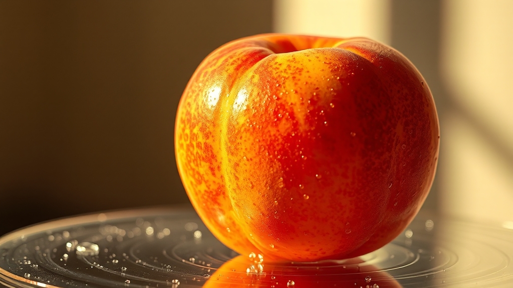 햇사레 복숭아의 특별함 (realistic 스타일)