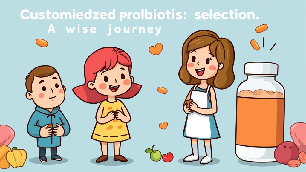 나에게 맞는 유산균 제품 선택 가이드 (cartoon 스타일)