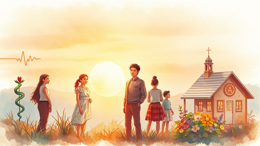 차상위계층, 어떤 혜택이 있을까? (watercolor 스타일)