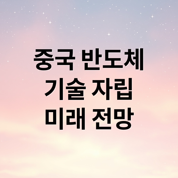 중국 반도체 굴기: 수퍼사이클 속 기술 자립과 미래 전망 2 중국 반도체
기술 자립
미래 전망 (반도체 수퍼사이클 중국 기술독립)