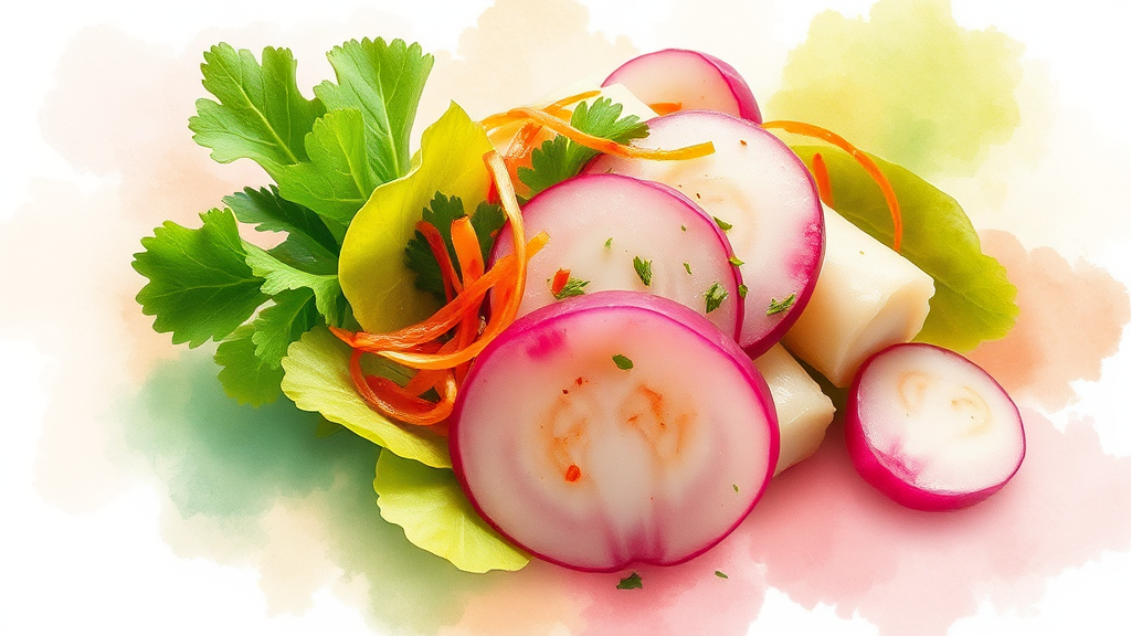 히카마 먹는 법: 맛있게 즐기는 다양한 방법 (watercolor 스타일)