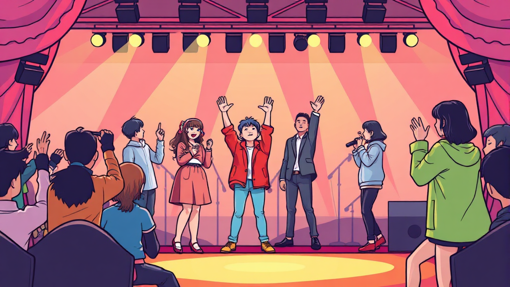 출연진 변동 및 참석자 상황 (cartoon 스타일)