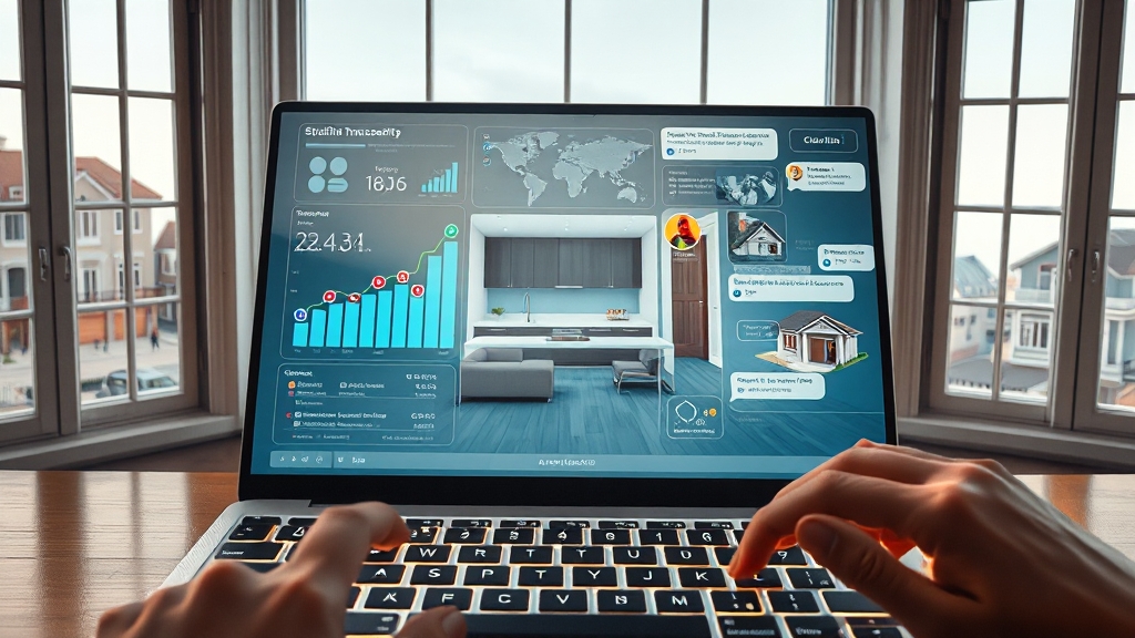 부동산 앱 선택 가이드 (realistic 스타일)