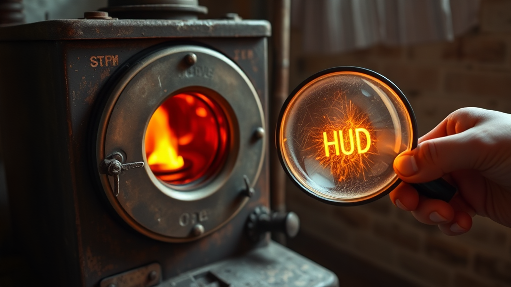 보일러 문제 진단 및 해결 (realistic 스타일)