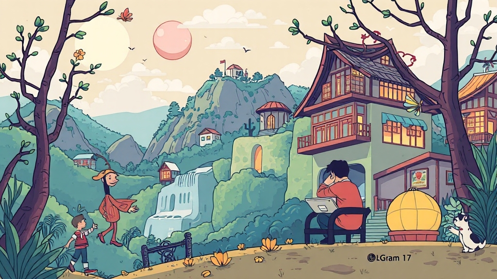 그램 17인치, 왜 선택해야 할까? (cartoon 스타일)