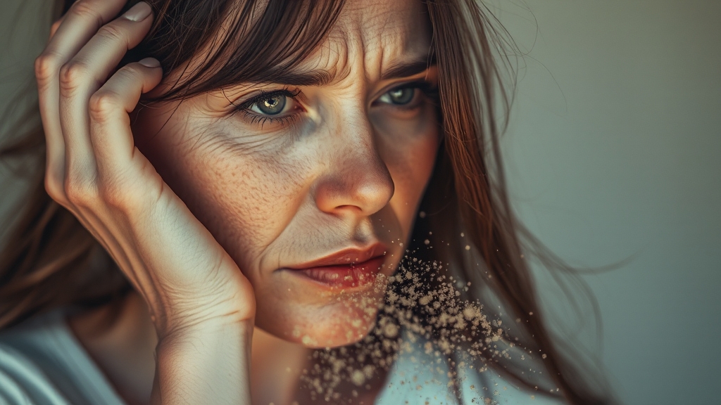 여성 이석증, 왜 더 흔할까? (realistic 스타일)