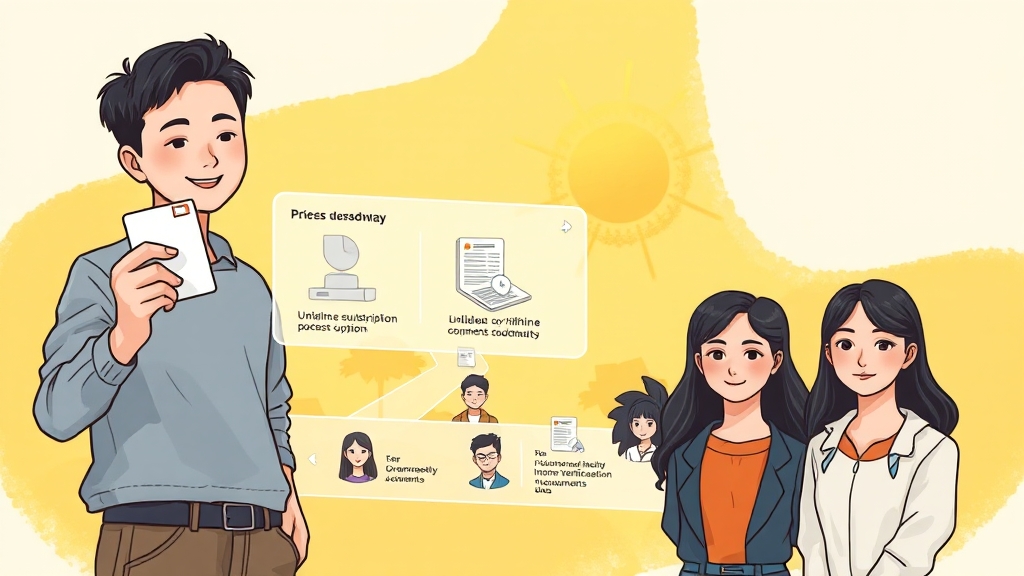 가입 절차는 어떻게 되나요? (illustration 스타일)