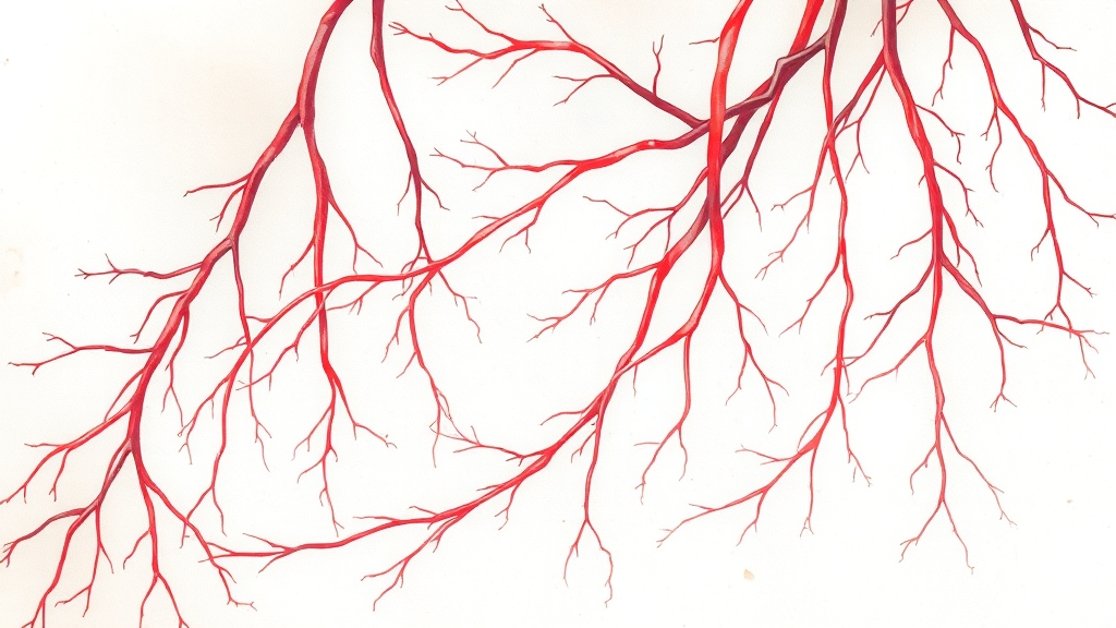 혈관종 원인과 위험 요인 (watercolor 스타일)