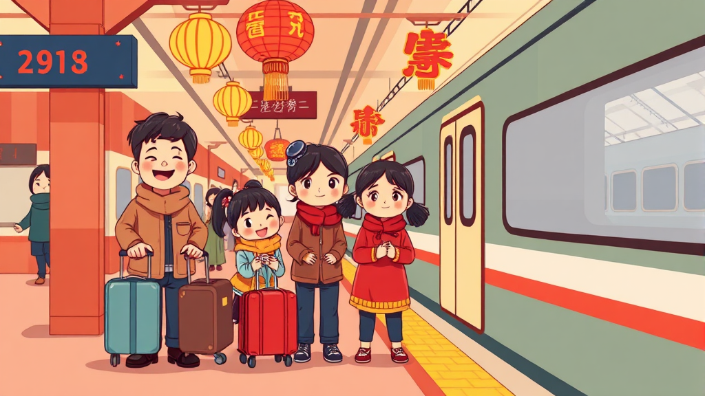 2026 설날 기차표 예매 개요 (cartoon 스타일)