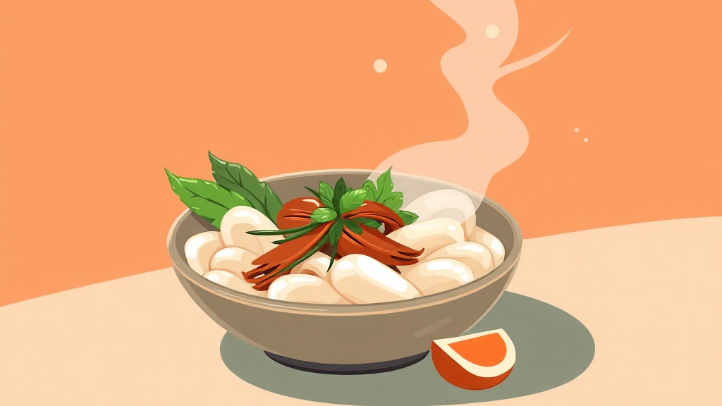 뼈 건강에도 좋은 궁채 나물 (illustration 스타일)