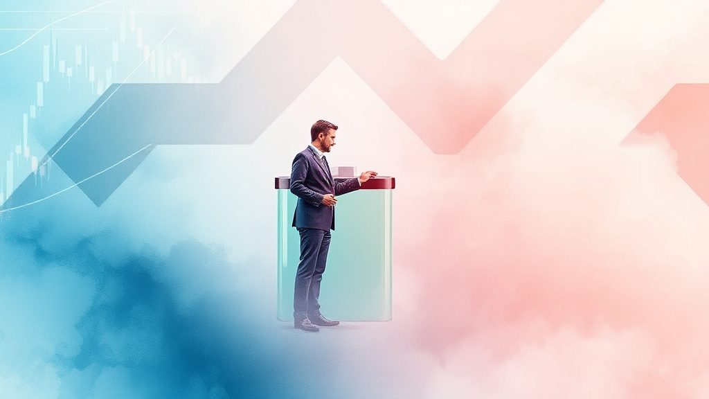 주가 현황과 투자자 심리 (watercolor 스타일)