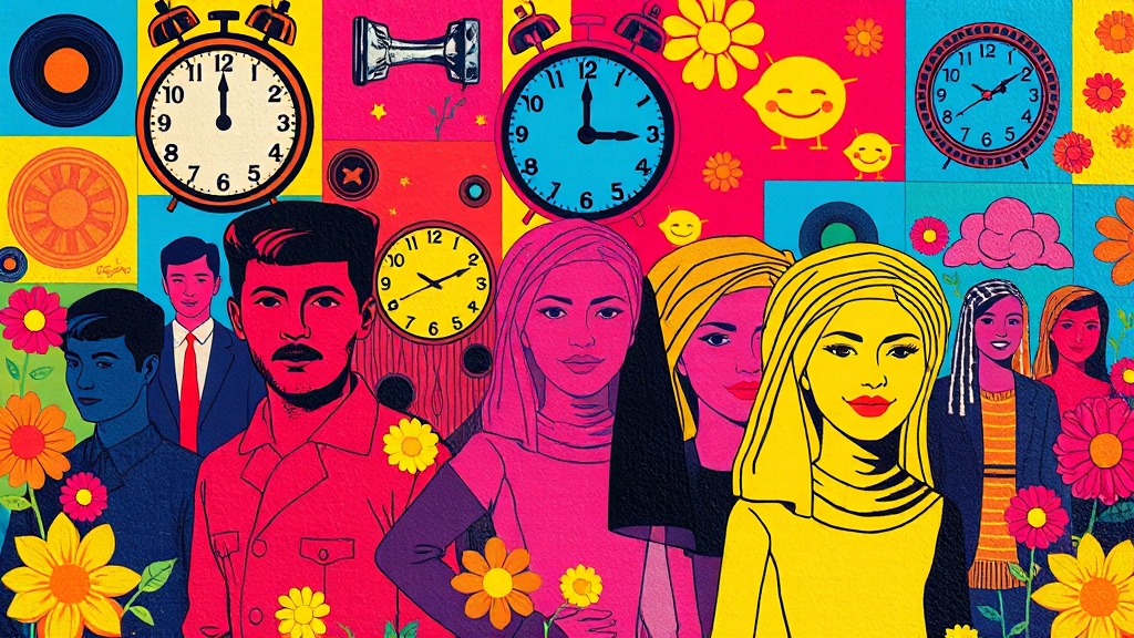 급여 및 근무 조건 (popart 스타일)