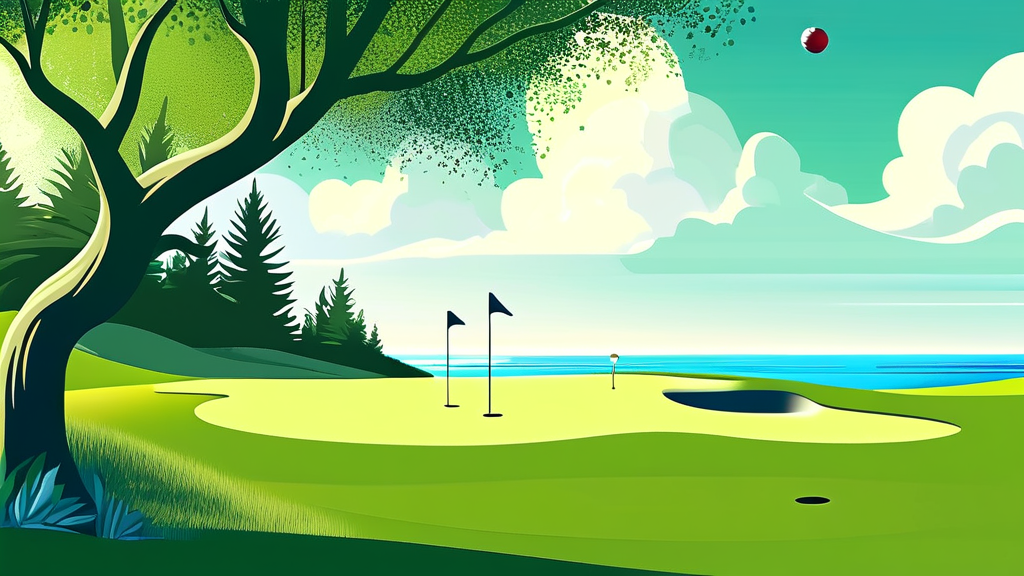 골프존카운티 사천CC 라운딩 팁 및 준비물 (illustration 스타일)