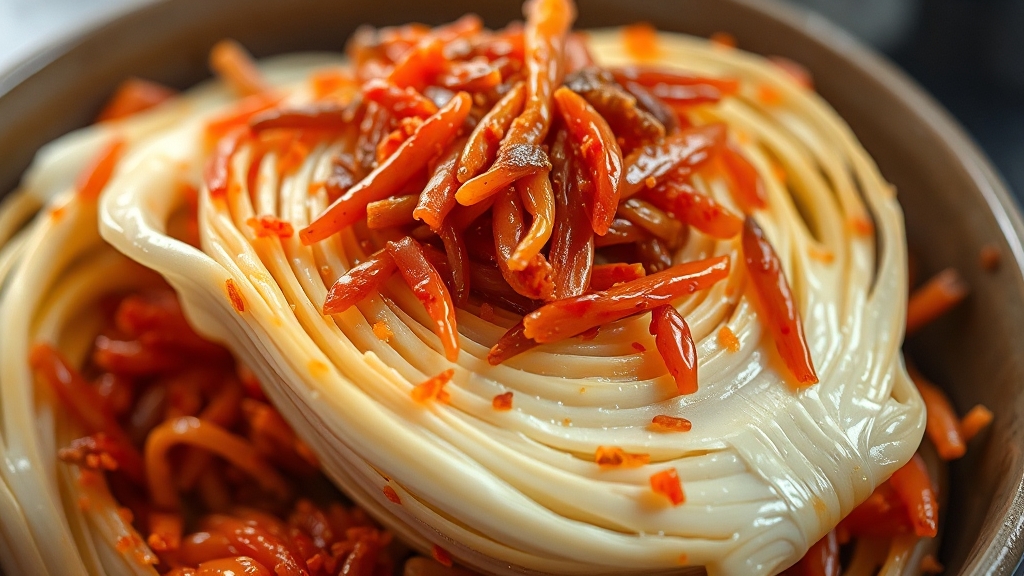 절임배추 양념 버무리는 방법 (realistic 스타일)