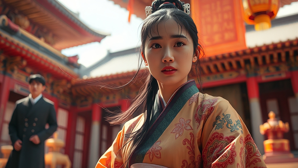 드라마 ‘여인천하’ 비하인드 스토리: 촬영 에피소드 (realistic 스타일)