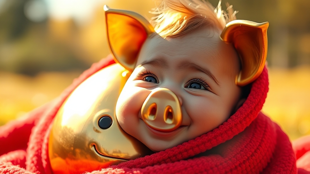 2027년 돼지띠의 영향 (realistic 스타일)