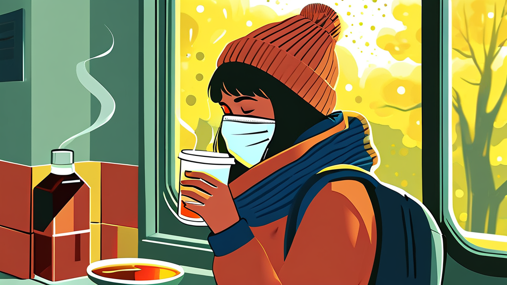 알레르기 비염, 증상 완화를 위한 예방법 (illustration 스타일)